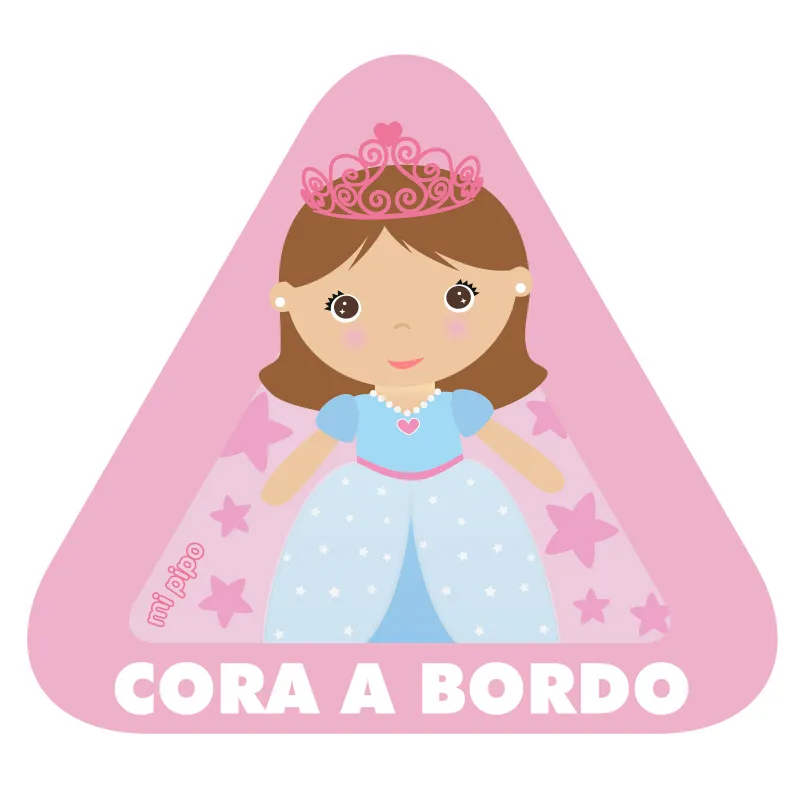 Adhesivo Bebé a bordo Princesa para coche personalizado Adhesivo Bebé a bordo Princesa para coche personalizado
