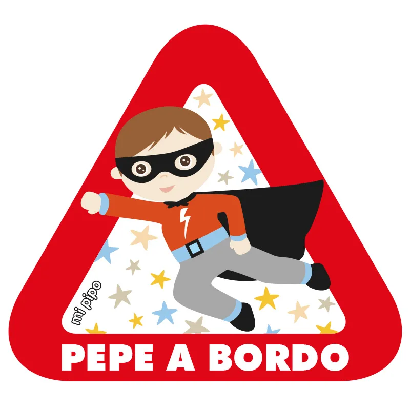 Adhesivo Bebé a bordo Superhéroe para coche personalizado Adhesivo Bebé a bordo Superhéroe para coche personalizado
