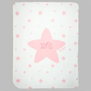 Arrullo Estrellas Rosa Personalizado tacto terciopelo