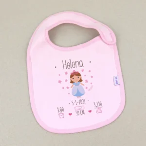 Babero Datos Nacimiento Princesa