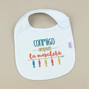 Babero Divertido Conmigo empezó la mascletá