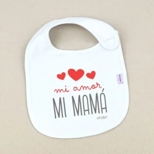 Babero Divertido Mi amor, mi Mamá