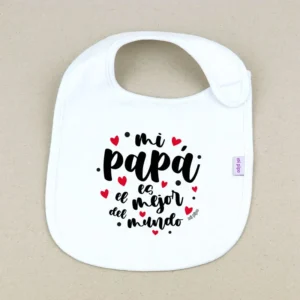 Babero Mi Papá es el mejor del Mundo