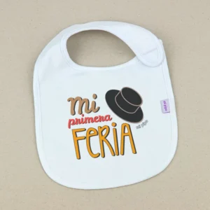 Babero Divertido Mi primera feria sombrero