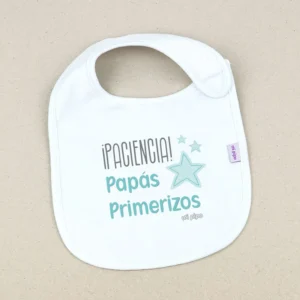 Babero Divertido ¡Paciencia!…Papás primerizos
