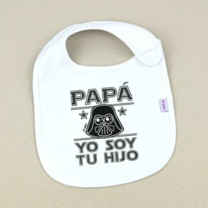 Babero Divertido Papá yo soy tu hijo máscara