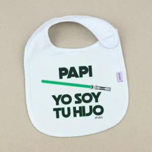 Babero Divertido Papi Yo soy tu Hijo espada verde