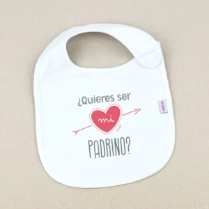 Babero Divertido ¿Quieres ser mi Padrino?