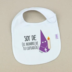 Babero Divertido Soy de (Nombre de tu cofradía) Nazareno