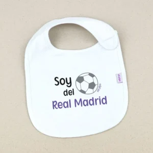 Babero Divertido Soy del Real Madrid