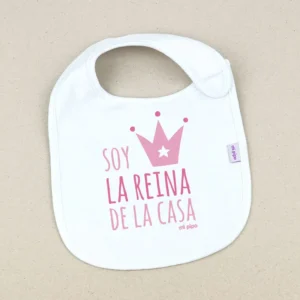 Babero Divertido Soy la Reina de la Casa