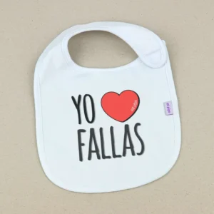 Babero Divertido Yo corazón Fallas