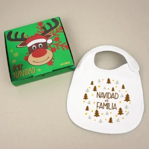 Babero Navideño Navidad es Familia Babero Navideño Navidad es Familia