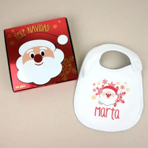 Babero Navideño Personalizado Papá Noel Babero Navideño Personalizado Papá Noel