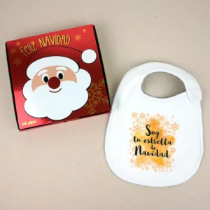 Babero Navideño Soy tu estrella de Navidad Babero Navideño Soy tu estrella de Navidad