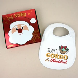 Babero Navideño Yo soy tu gordo de Navidad