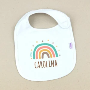 Babero Personalizado Arcoiris Soft