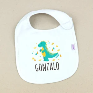 Babero Personalizado Dinosaurio