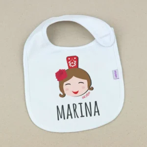 Babero Personalizado Niña Feria