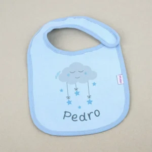 Babero Personalizado Nube Azul