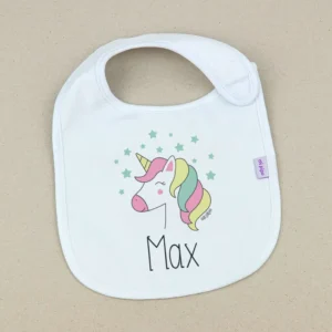 Babero Personalizado Unicornio