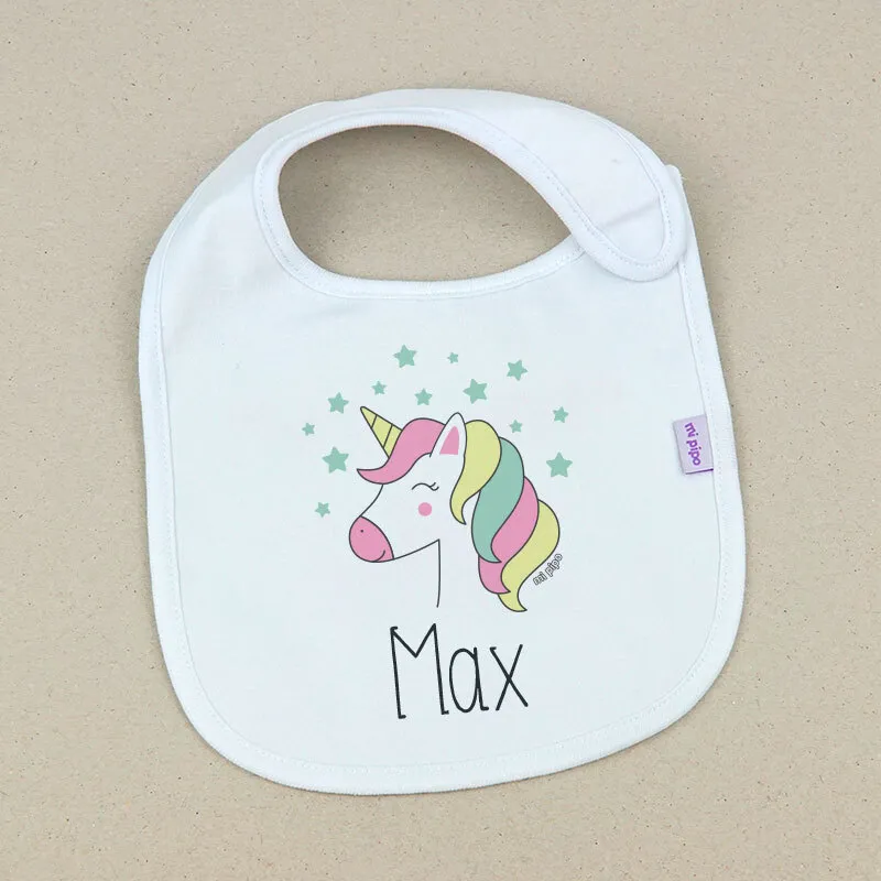 Babero Personalizado Unicornio Babero Personalizado Unicornio