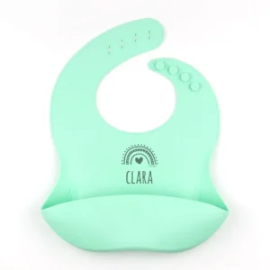 Babero SILICONA Personalizado ARCOÍRIS