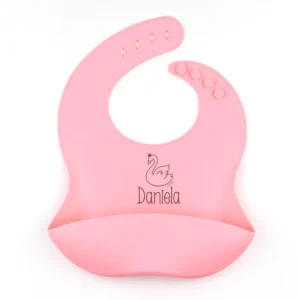 Babero SILICONA Personalizado CISNE