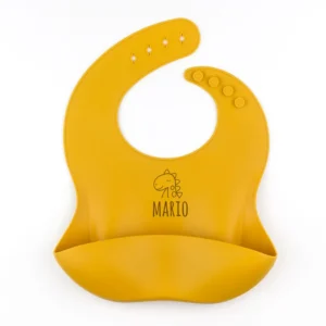 Babero SILICONA Personalizado DINOSAURIO