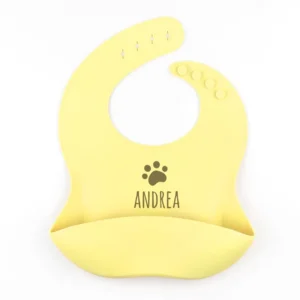 Babero SILICONA Personalizado HUELLA