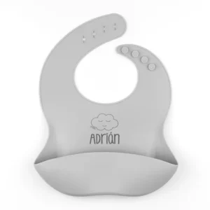 Babero SILICONA Personalizado NUBE
