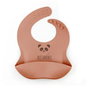Babero SILICONA Personalizado PANDA