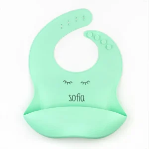Babero SILICONA Personalizado PESTAÑAS