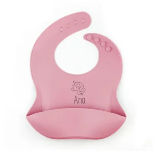 Babero SILICONA Personalizado UNICORNIO