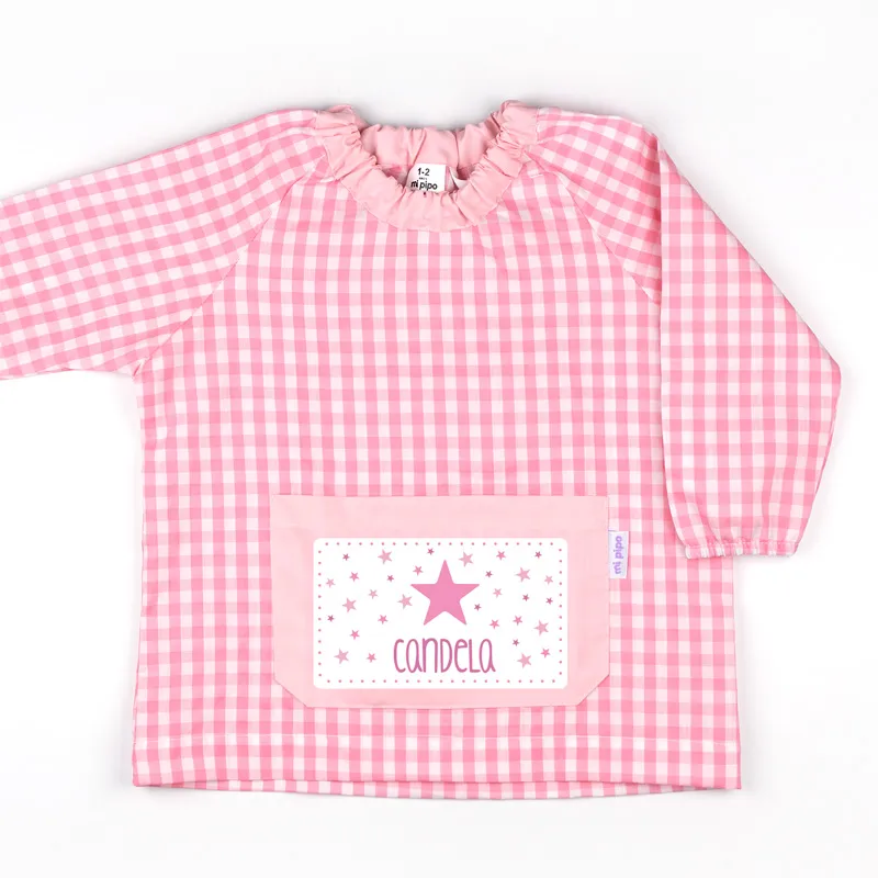 Babi Bolsillo Estrella Rosa personalizado Babi Bolsillo Estrella Rosa personalizado