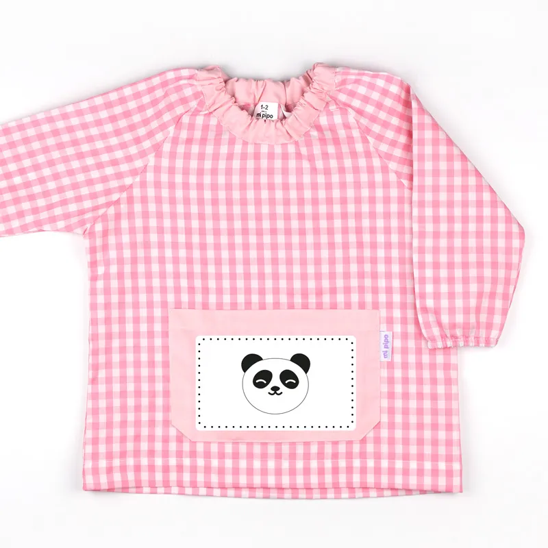 Babi Bolsillo Panda Rosa no personalizado Babi Bolsillo Panda Rosa no personalizado
