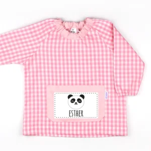 Babi Bolsillo Panda Rosa personalizado Babi Bolsillo Panda Rosa personalizado