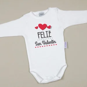 Babidu Body Divertido Feliz San Valentín 3 corazones