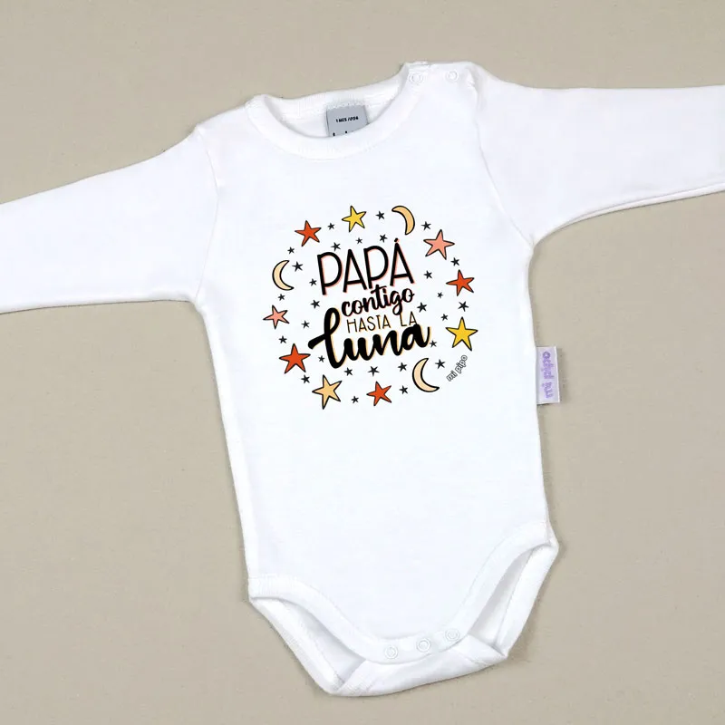 Babidu Body Divertido Papá contigo hasta la Luna Babidu Body Divertido Papá contigo hasta la Luna