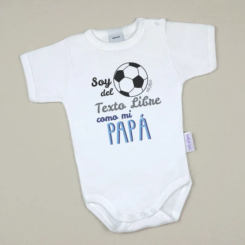 Babidu Body Divertido Soy del (texto) como mi papá Babidu Body Divertido Soy del (texto) como mi papá