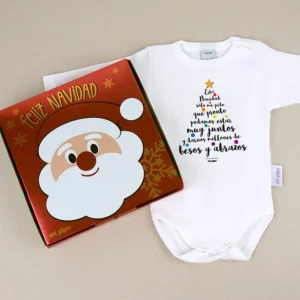 Babidu Body Navideño Esta Navidad sólo me pido que pronto podamos estar juntos y darnos millones de besos y abrazos con cajita