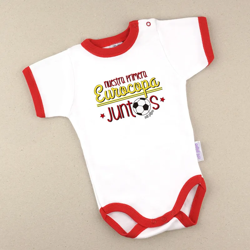 Babidu Body Ribete rojo Nuestra primera Eurocopa juntos Babidu Body Ribete rojo Nuestra primera Eurocopa juntos