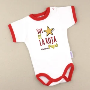Babidu Body Ribete rojo Soy de la Roja como mi Papá (estrella)