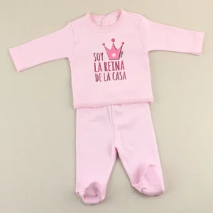 Babidu set 2 Piezas 0m Divertido Soy la reina de la casa