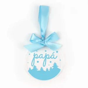 Bola Celeste Navidad METACRILATO Personalizada