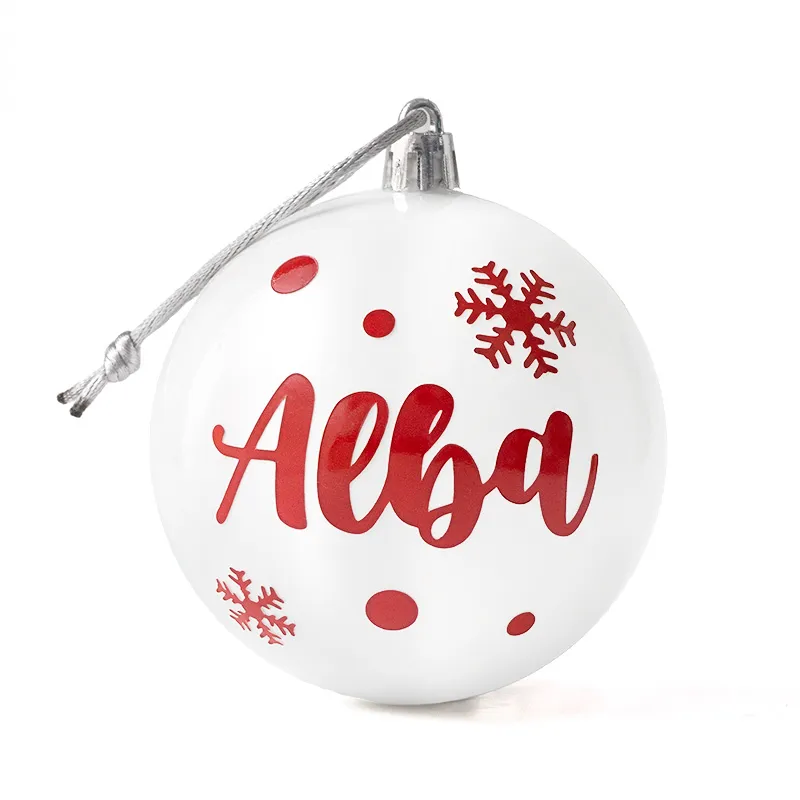Bola Navidad Blanca personalizada Bola Navidad Blanca personalizada