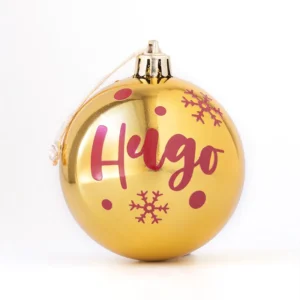 Bola Navidad Dorado personalizada