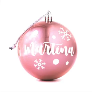 Bola Navidad Rosa personalizada
