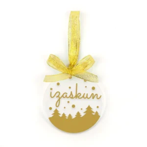 Bola Oro Navidad METACRILATO Personalizada