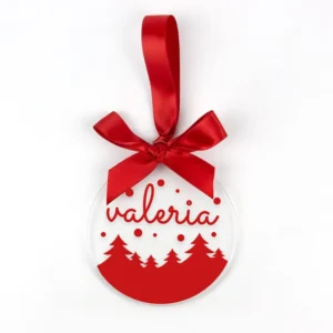 Bola color Navidad METACRILATO Personalizada